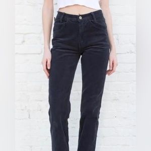 Brandy Melville John Galt Black Corduroy Jeans.